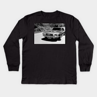 1967 Ford Mustang B/W Kids Long Sleeve T-Shirt